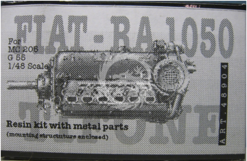 Fiat RA.1050 for MC-205 and G-55 Tauro Model 48904 skala 1/48