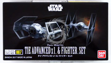 Tie Advanced x1 & Fighter Set kit 1/144 Bandai