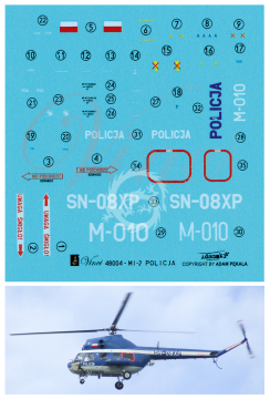 Mi-2 Policja 1/48 Vinci 48004