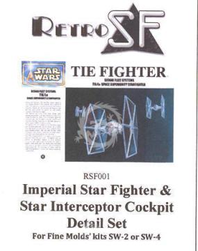 Tie fighter- Tie Interceptor Cockpit Detail Set 1/72  RSF001  RetrokiT