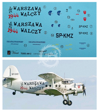 An-2 Warszawa walczy skala 1/72 Vinci 72001