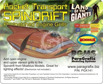 PGX141 Spindrift Photoetched Engine Grills - 1/128 Scale Paragrafix