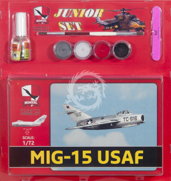 MIG-15 USAF farby klej pędzle pilnik   Bigmodel skala 1/72