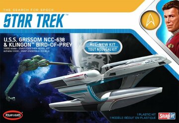 U.S.S. Grissom NCC-638 i Klingon Bird-of-Prey (2pack) - Polar Lights 957 skala 1/1000