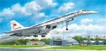 Tupolev Tu-144D Soviet Supersonic Passenger Aircraft ICM 14402 1/144