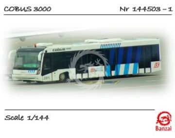 Kalkomania dla Autobus lotniskowy Cobus 3000 - Banzai 144503-1 skala 1/144