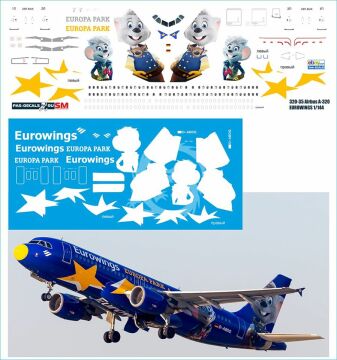 Airbus A320 EUROWINGS - D-ABDQ decals 1/144 Pas-Decals