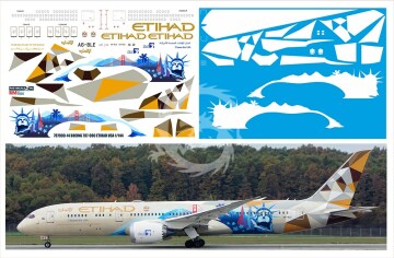 Boeing 787-900 ETIHAD USA - A6-BLE decals 1/144 Pas-Decals