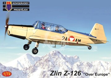 Zlin Z-126 'Over Europe' Kovozavody Prostejov KPM72408 skala 1/72