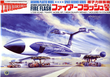 Model plastikowy Atomic Airliner Mk.6 Fireflash, Aoshima 04853, skala 1/350