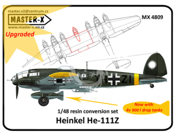 Zestaw Heinkel He 111Z Conversion Master-X MX 4809 skala 1/48