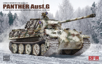 PREORDER - Sd.Kfz.171 Panther G w/Night Sights and Air Defense Armor & Steel Wheel Rye Field Model RM-5112 skala 1/35