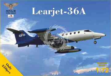 Learjet-36A with exper.radar pod (in GFD service) SOVA-M 72049 skala 1/72