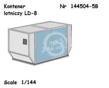 Kontener lotniczy LD-8 - Banzai 144504-5B skala 1/144