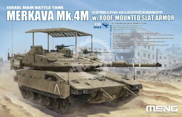 PREORDER - Israel Main Battle Tank Merkava Mk.4M w/Roof-Mounted Slat Armor MENG-Model TS-056 skala 1/35