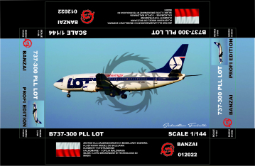 Boeing 737-300 CentralWings -  Banzai 012022 skala 1/144