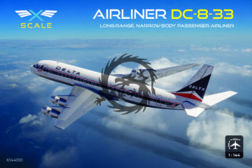 Airliner DC-8-33 Delta Air Lines Long Range Narrow body passenger airliner - X-scale  X144001 skala 1/144