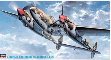 P-38F/G/H Lightning 'Beautiful Lass' Hasegawa 09103 skala 1/48