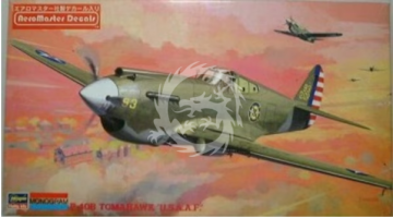 P-40B Tomahawk 'U.S.A.A.F.' Aeromaster Decals Hasegawa/Monogram HM82 skala 1/48