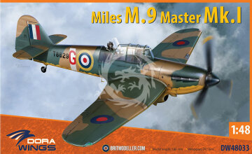 Model plastikowy Miles M.9 Master, Dora Wings DW48033 skala 1/48