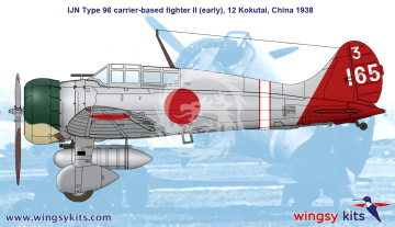 Model plastikowy IJN Type 96 carrier-based fighter II A5M2b “Claude”, WINGSY KITS D5-03, skala 1/48
