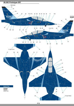 Model plastikowy Alenia M-346 Advanced Fighter Trainer Kinetic K48063 skala 1/48