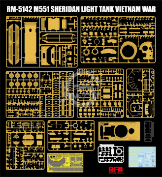 M551 Light Tank Sheridan Vietnam War - Rye Field Model  RM-5142 skala 1/35