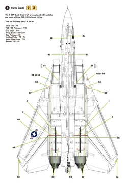 F-14A Tomcat Part.3 - VF-84 'Jolly Rogers' for Academy - Wolfpack  WD72012 skala 1/72