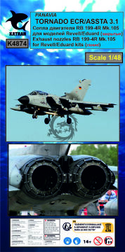 Tornado ECR/ASSTA 3.1 Exhaust Nozzles RB 199-4R Mk.105 (closed) - Katran K4874 skala 1/48