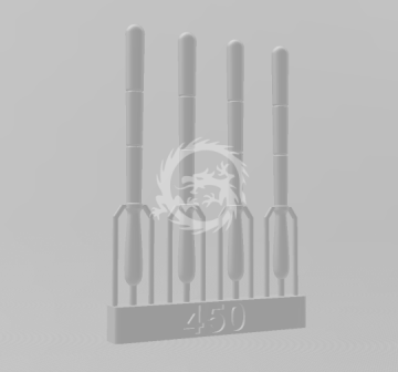 Police baton  450мм  4pcs - Start 43 St43 skala 1/24