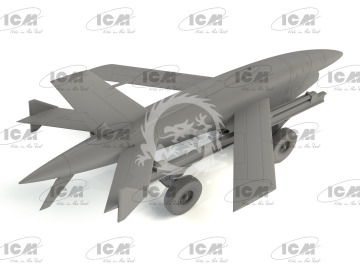 Dron BQM-34A (Q-2C) Firebee with Trailer - ICM 48401 skala 1/48