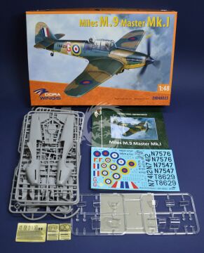 Model plastikowy Miles M.9 Master, Dora Wings DW48033 skala 1/48