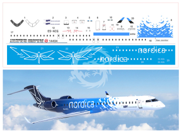 Banzai 144004 - Bombardier CRJ-900 Nordica LOT skala 1/144