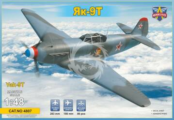 Jak-9T Yak-9T anti-tank WWII soviet fighter ModelSvit 4807 skala 1/48