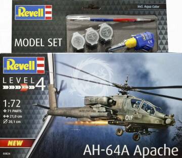 AH-64A  Apache Revell 63824 skala 1/72 