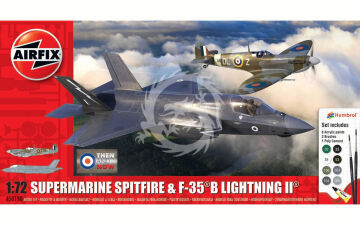 Then and Now Spitfire Mk.Vc & F-35B Lightning II Airfix A50190 skala 1/72