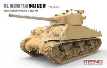 U.S. Medium Tank M4A3 (76)W Sherman Meng Model  TS-043 skala 1/35 