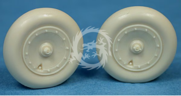 Focke Wulf 190 Late Style Wheels 700 x 175 Smooth Tires Ultracast 48230 skala 1/48