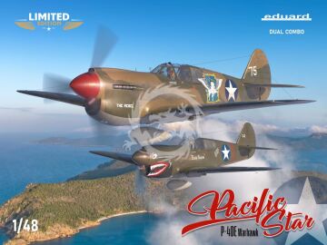 PACIFIC STAR P-40E Warhawk DUAL COMBO 1/48 EDUARD-LIMITED - Eduard 11185 skala 1/48