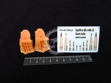 Spitfire seat - Metallic Details MDR3251 skala 1/32