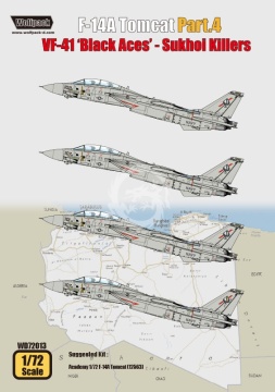 F-14A Tomcat Part.4 - VF-41 'Black Aces' - Sukhoi Killers for Academy - Wolfpack WD72013 skala 1/72