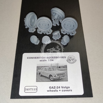NA ZAMÓWIENIE - GAZ-24 Volga  wheels + covers - Start43 ST113 skala 1/24