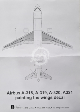 Skrzydła Airbus A318/319/320/321 Vinci 144010 skala 1/144