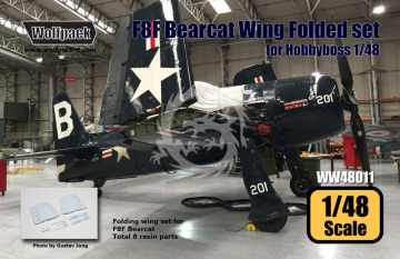 Zestaw dodatków Westland F8F Bearcat Wing Folded set (for Hobbyboss 1/48), Wolfpack WW48011 skala 1/48