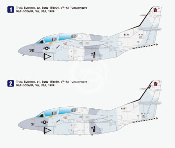 Model plastikowy T-2C Buckeye 'TOP GUN', Wolfpack WP10013, skala 1/72