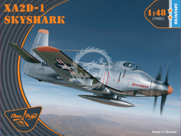 XA2D-1 Skyshark, Clear Prop Models CP4802 skala 1/48