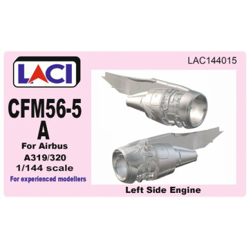 Silnik CFM56-5 A (left side)  do samolotu  Airbus A319 / 320 - Laci LAC144015 skala 1/144