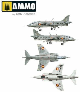 Harrier AV-8S MATADOR Spanish, American, British versions Ammo by Mig Jimenez 8505 skala 1/48