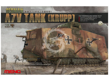 German A7V Tank (Krupp) Meng Model TS-017 skala 1/35