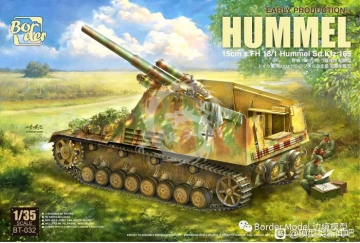 15cm s.FH 18/1 Hummel Sd. Kfz. 165 Early Production Border Model BT-032 skala 1/35